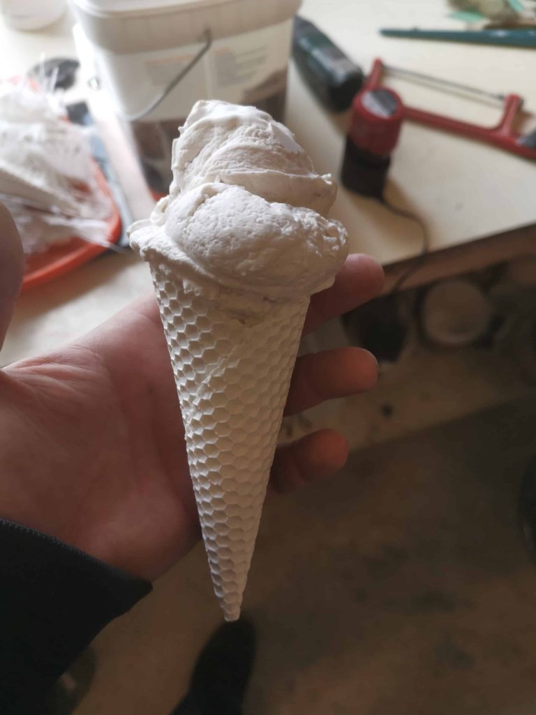 Props - ice cream cone with 2 cups